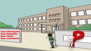 Suas informações
Suas fotografias
Seus vídeos
Seus comentários