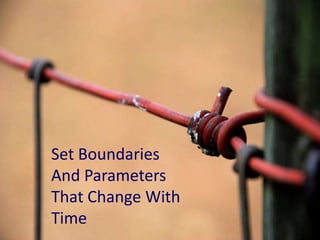 Set Boundaries And ParametersThat Change With Time