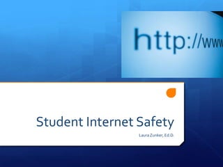 Student Internet Safety Laura Zunker, Ed.D. 