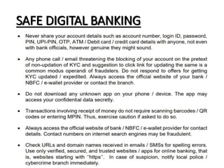 SAFE DIGITAL BANKING
 
