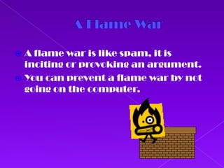 E-mailing There are two types of e-mailing1. Public e-mail is where everyone can see your e-mailing2. Private e-mail is where no one else can see your e-mail   