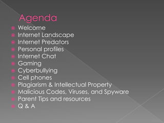 Internet safety presentation 2011