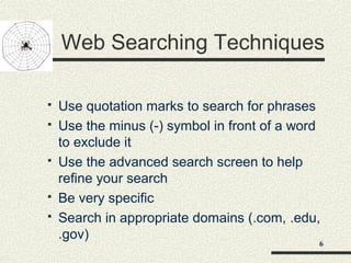Internet search techniques by tariq ghayyur1 | PPT