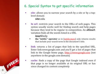Internet search techniques by zakir hossain | PPTX