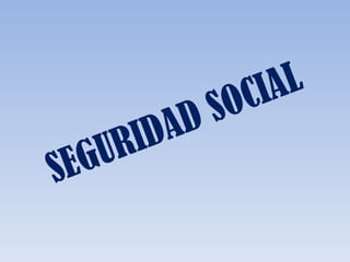 SEGURIDAD SOCIAL  