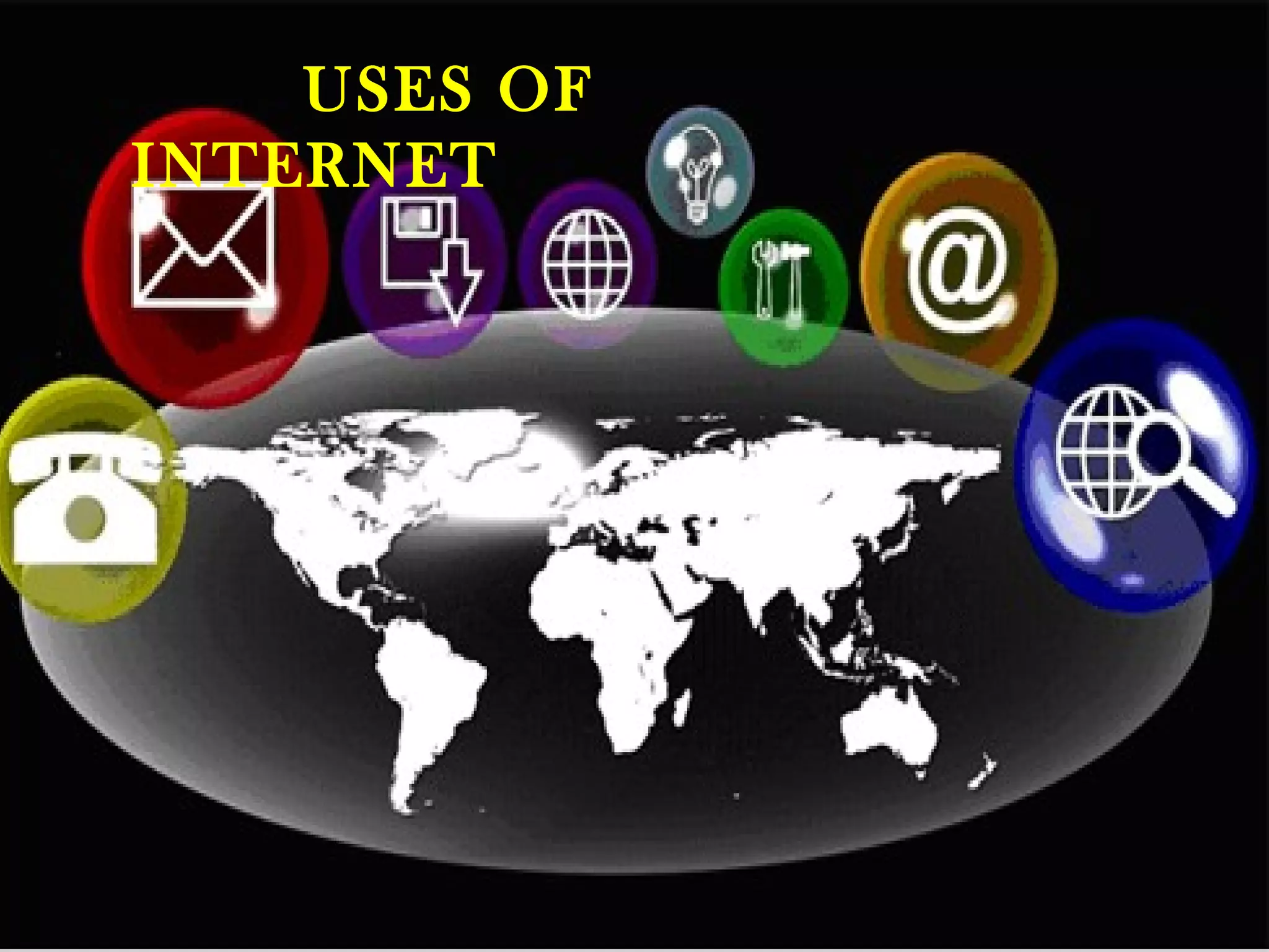 USES OF
INTERNET
 