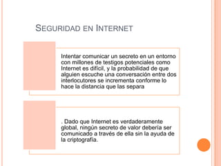 	Seguridad en Internet 
