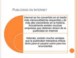 	Publicidad en Internet