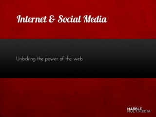 Internet & Social Media


Unlocking the power of the web
 