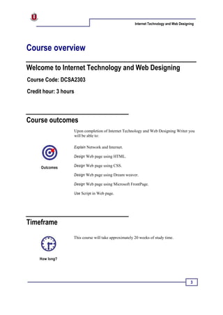 Internet technology and web designing | PDF