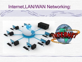 Internet,LAN/WAN Networking: 