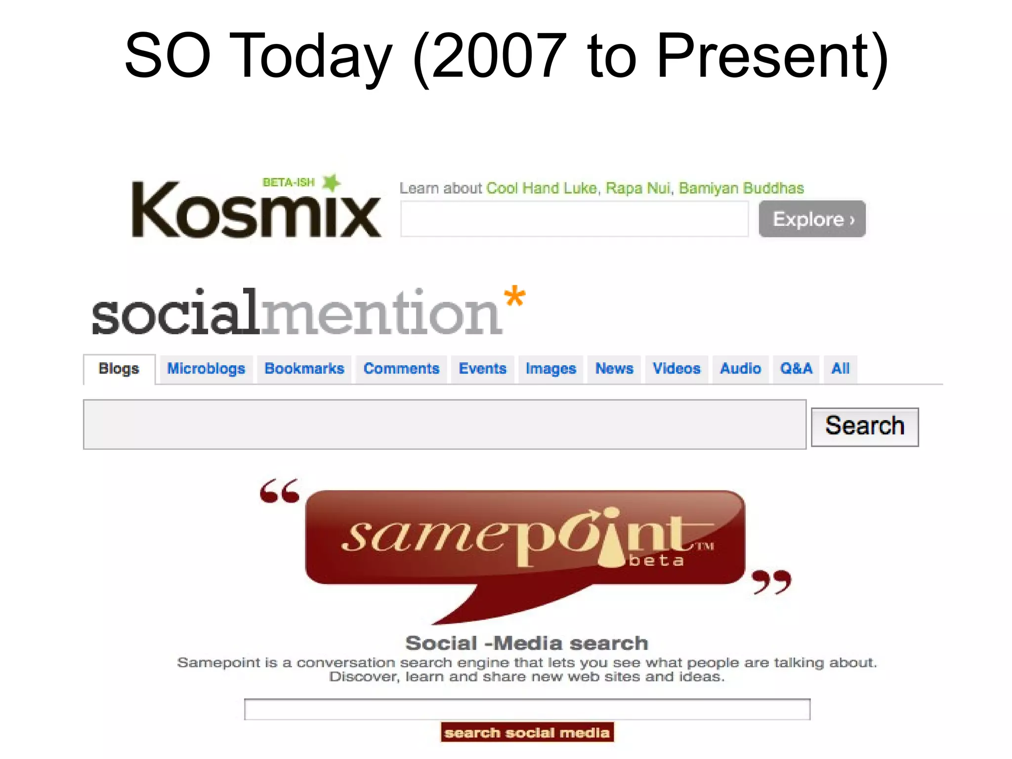 SO Today (2007 to Present) 