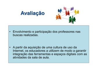 6. Socializar sua pesquisa com os demais professores.Cronograma e recursos8 horas aula (30 e 31/08/10) manhã.