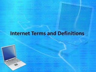 Internet terms and definitions | PPT