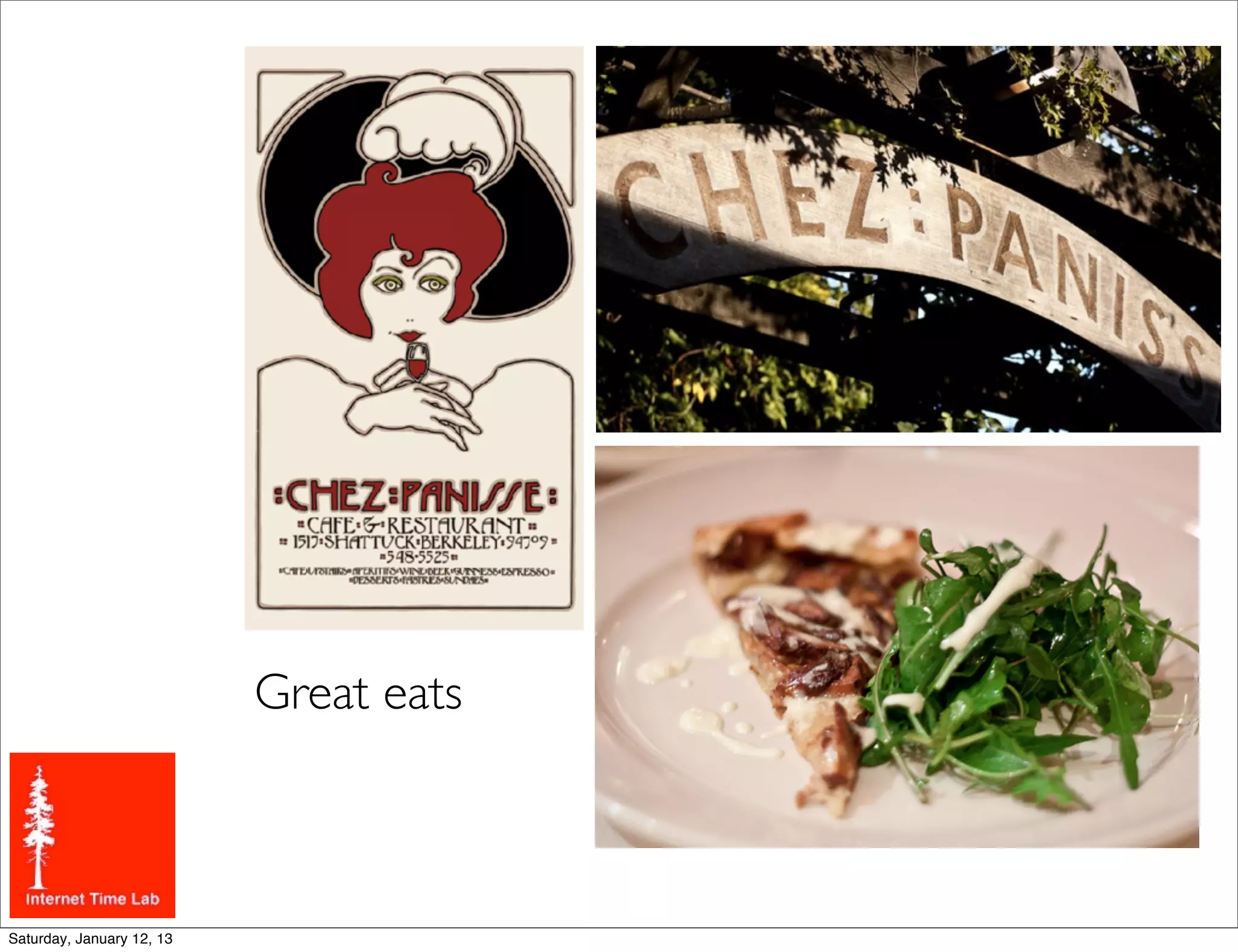 Great eats



Saturday, January 12, 13
 