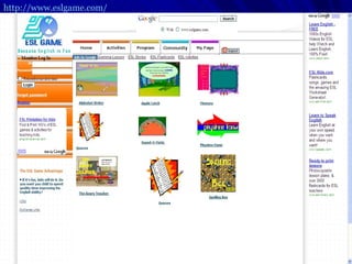 http://www.eslgame.com/   