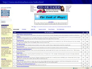 http://www.sitesforteachers.com/index.html   
