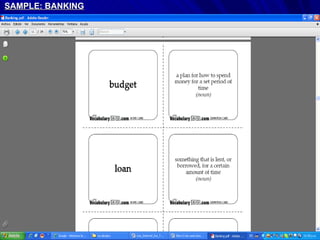 SAMPLE: BANKING 