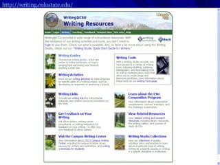 http://writing.colostate.edu/   