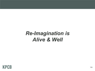 Re-Imagination is
Alive & Well
104
 
