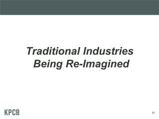 Traditional Industries
Being Re-Imagined
93
 