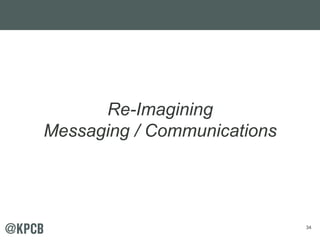 34 
Re-Imagining 
Messaging / Communications 
 