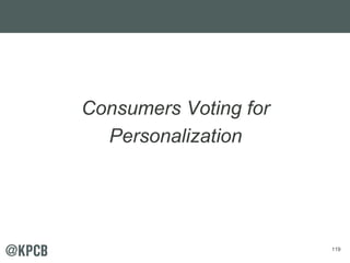 119 
Consumers Voting for 
Personalization 
 