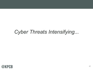 17 
Cyber Threats Intensifying... 
 