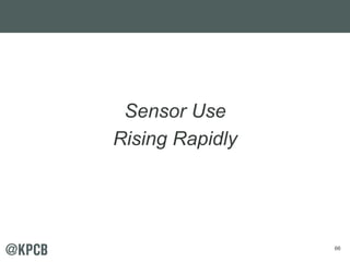 66 
Sensor Use 
Rising Rapidly 
 