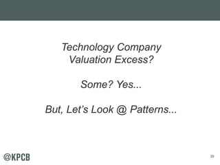 20
Technology Company
Valuation Excess?
Some? Yes...
But, Let’s Look @ Patterns...
 
