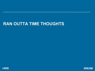 RAN OUTTA TIME THOUGHTS
 