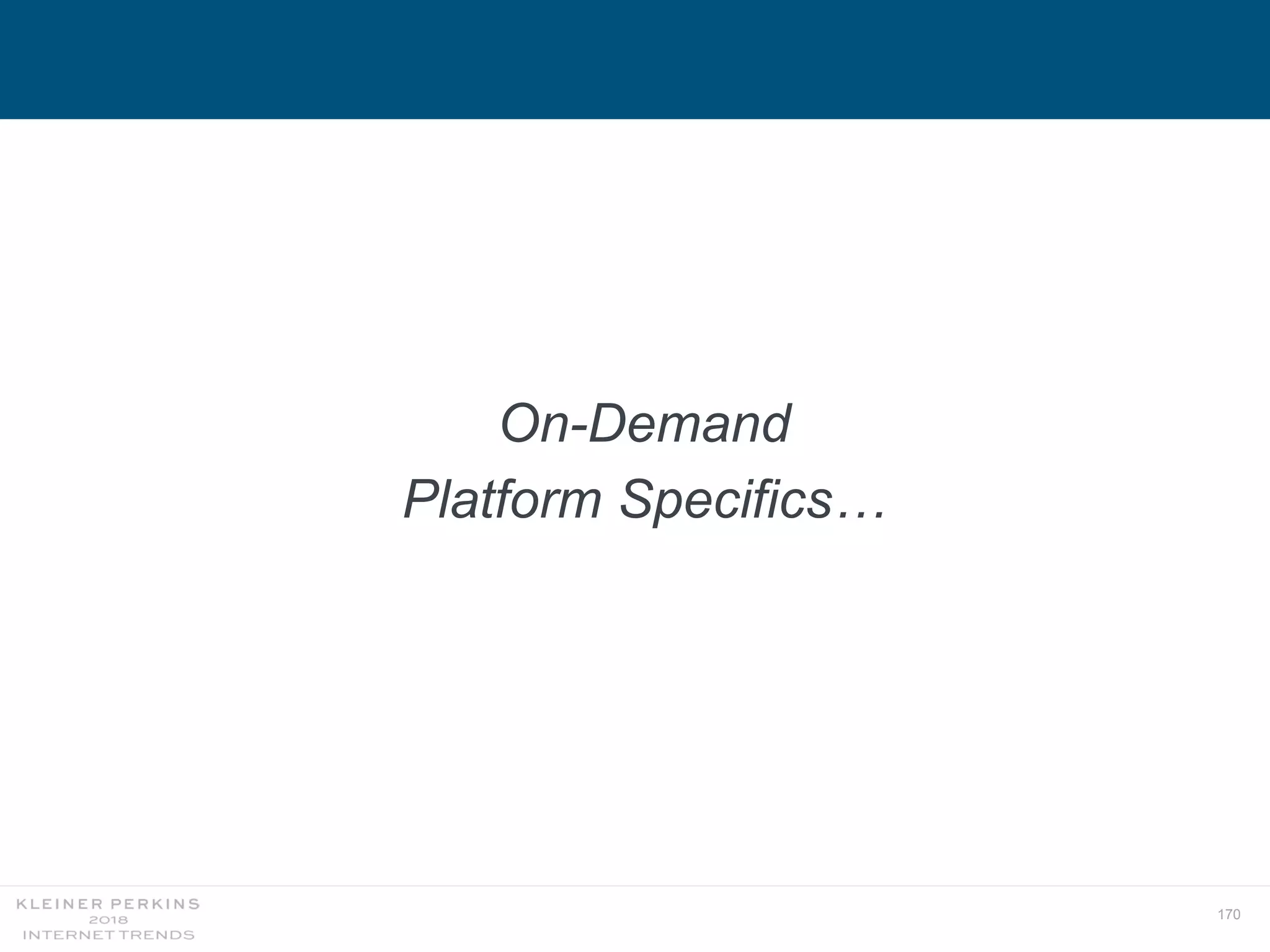 170
On-Demand
Platform Specifics…
 