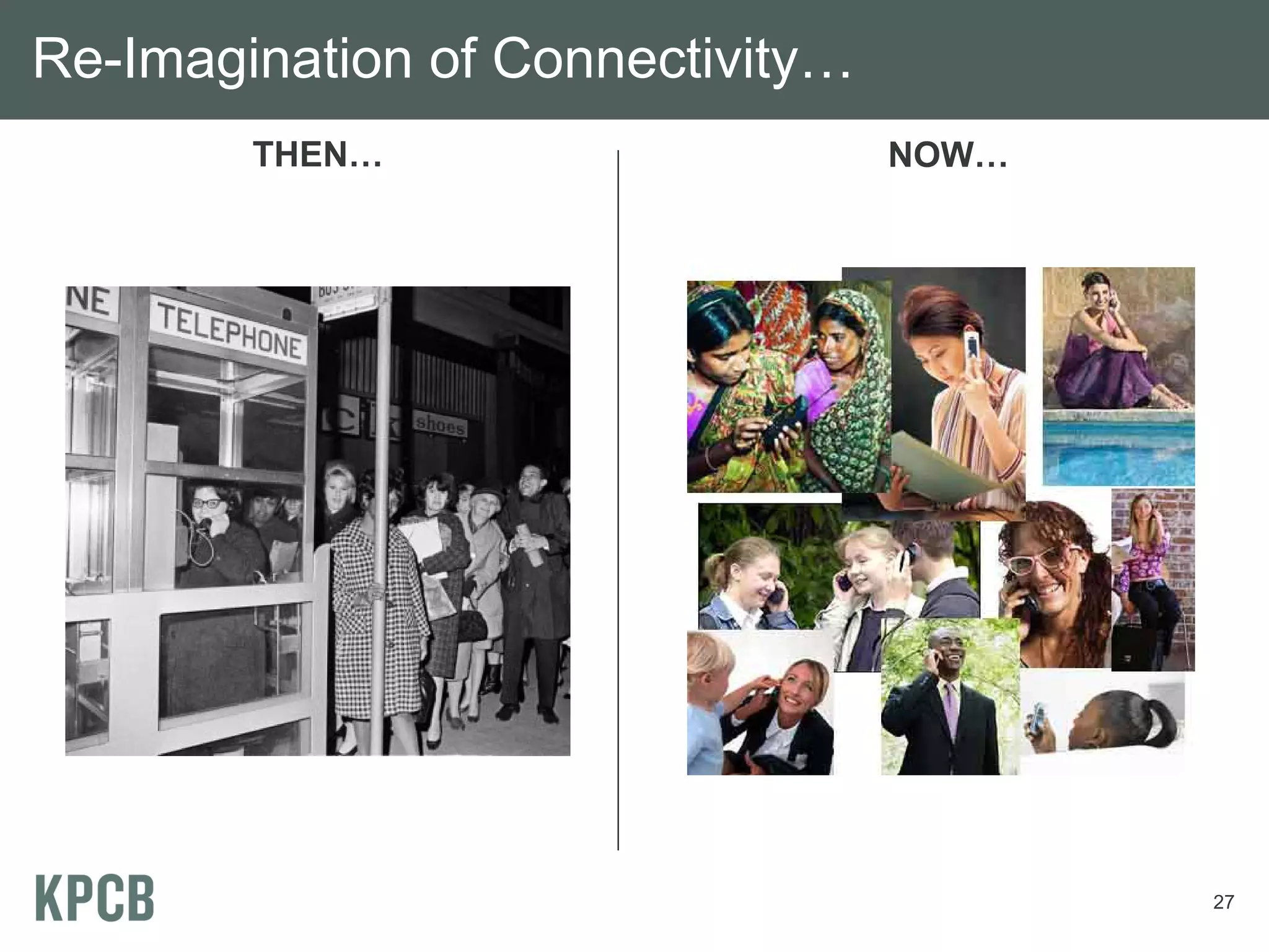Re-Imagination of Connectivity…
        THEN…                     NOW…




                                         27
 