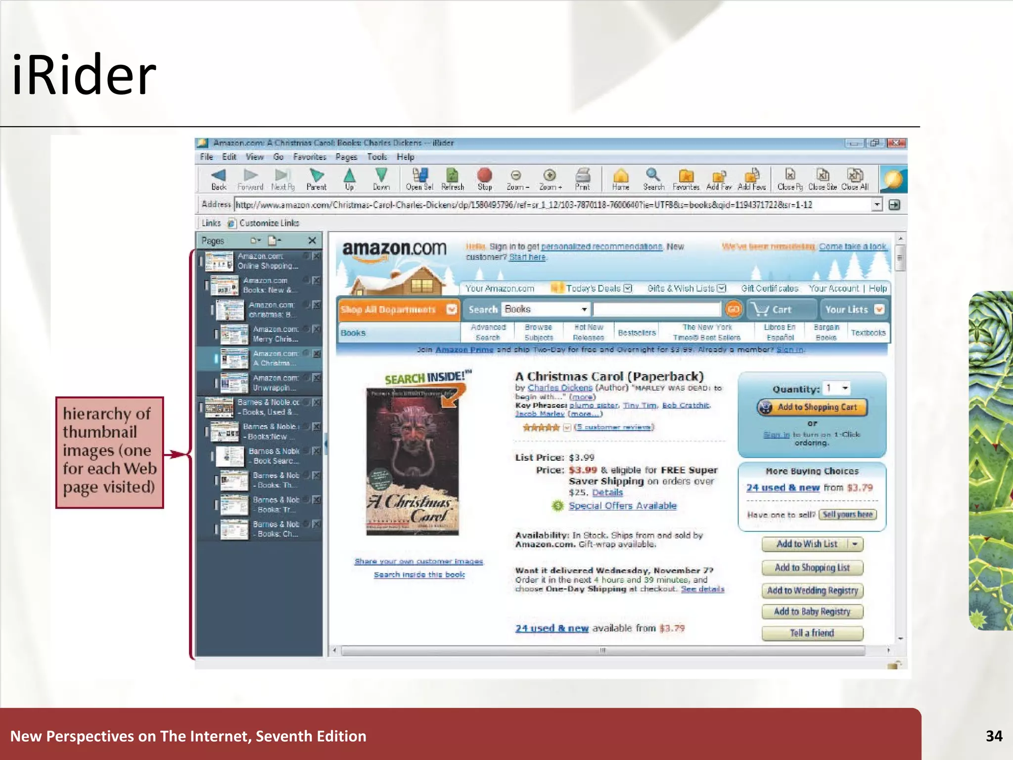 iRider New Perspectives on The Internet, Seventh Edition 