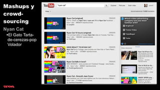 Mashups y
crowd-
sourcing
Nyan Cat
 •El Gato Tarta-
 de-cerezas-pop
 Volador
 
