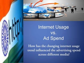 Internet Usage
      vs.
   Ad Spend
 