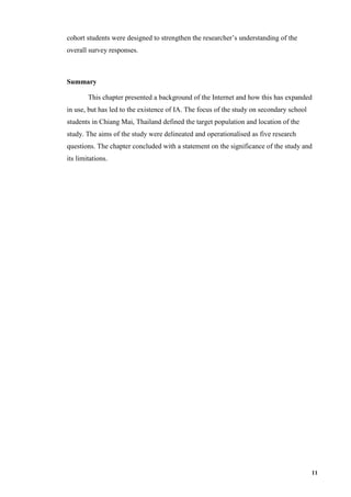 Internet use and its impact on secondary school students in chian | PDF