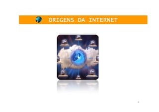 ORIGENS DA INTERNET




                      9
 