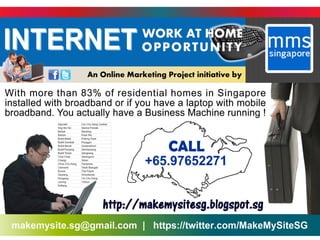 Internet Work At Home Opportunity