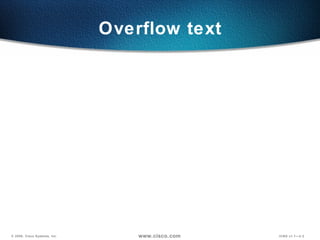 Overflow text 