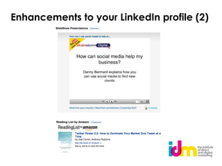 Enhancements to your LinkedIn profile (2)
 