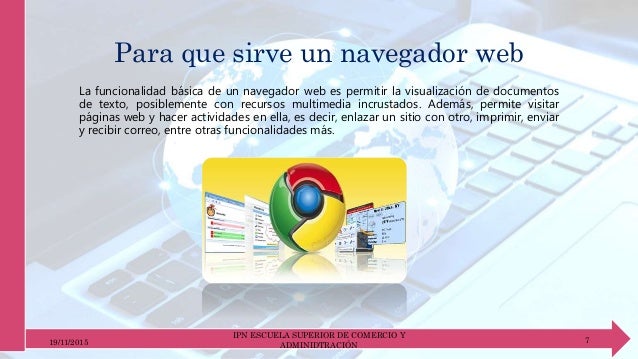 y navegador web