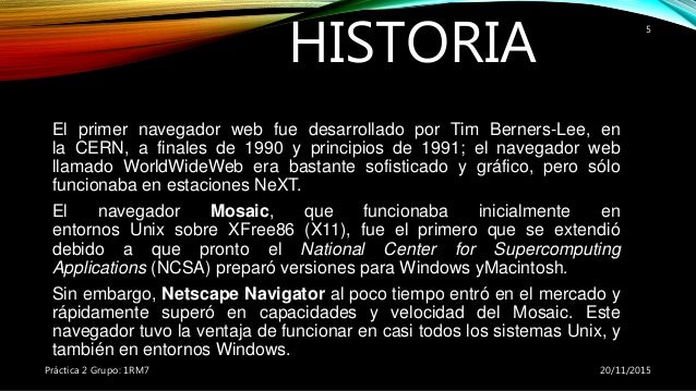 y navegador web practica 2 tics