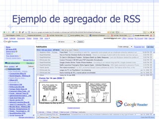 Ejemplo de agregador de RSS 