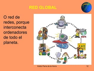 RED GLOBAL O red de redes, porque interconecta ordenadores de todo el planeta. 