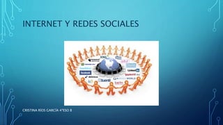 INTERNET Y REDES SOCIALES
CRISTINA RÍOS GARCÍA 4ºESO B
 