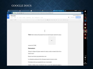 GOOGLE DOCS.
 