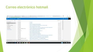 Correo electrónico hotmail
 