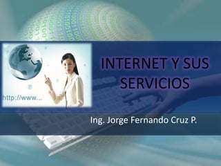 INTERNET Y SUS SERVICIOS Ing. Jorge Fernando Cruz P. 