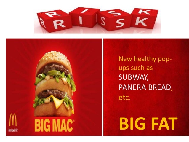 Menu for mcdonald's picture